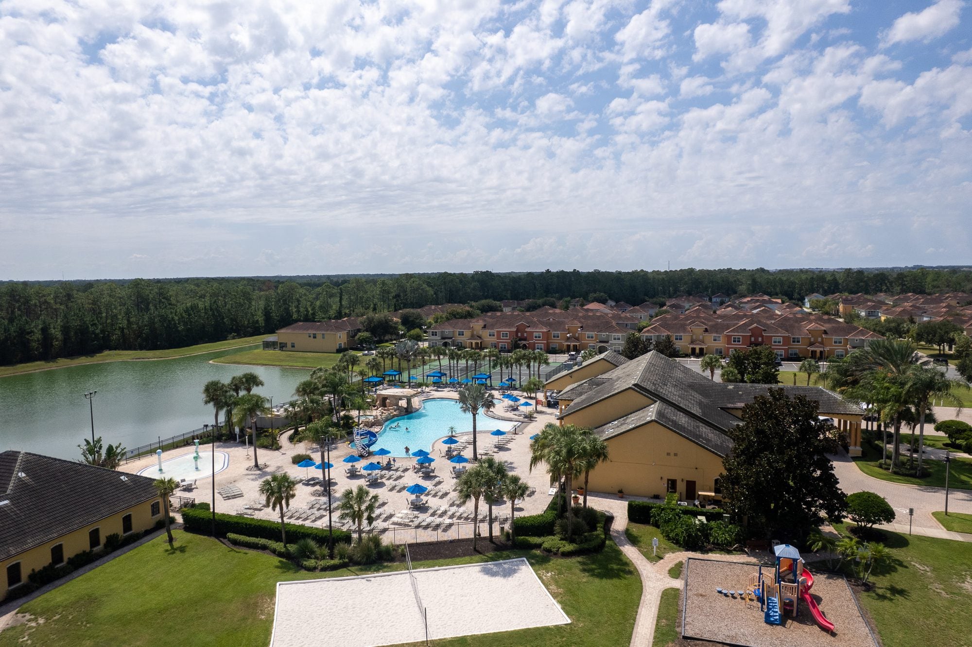 Paradise Palms Resort resort community, aerial view