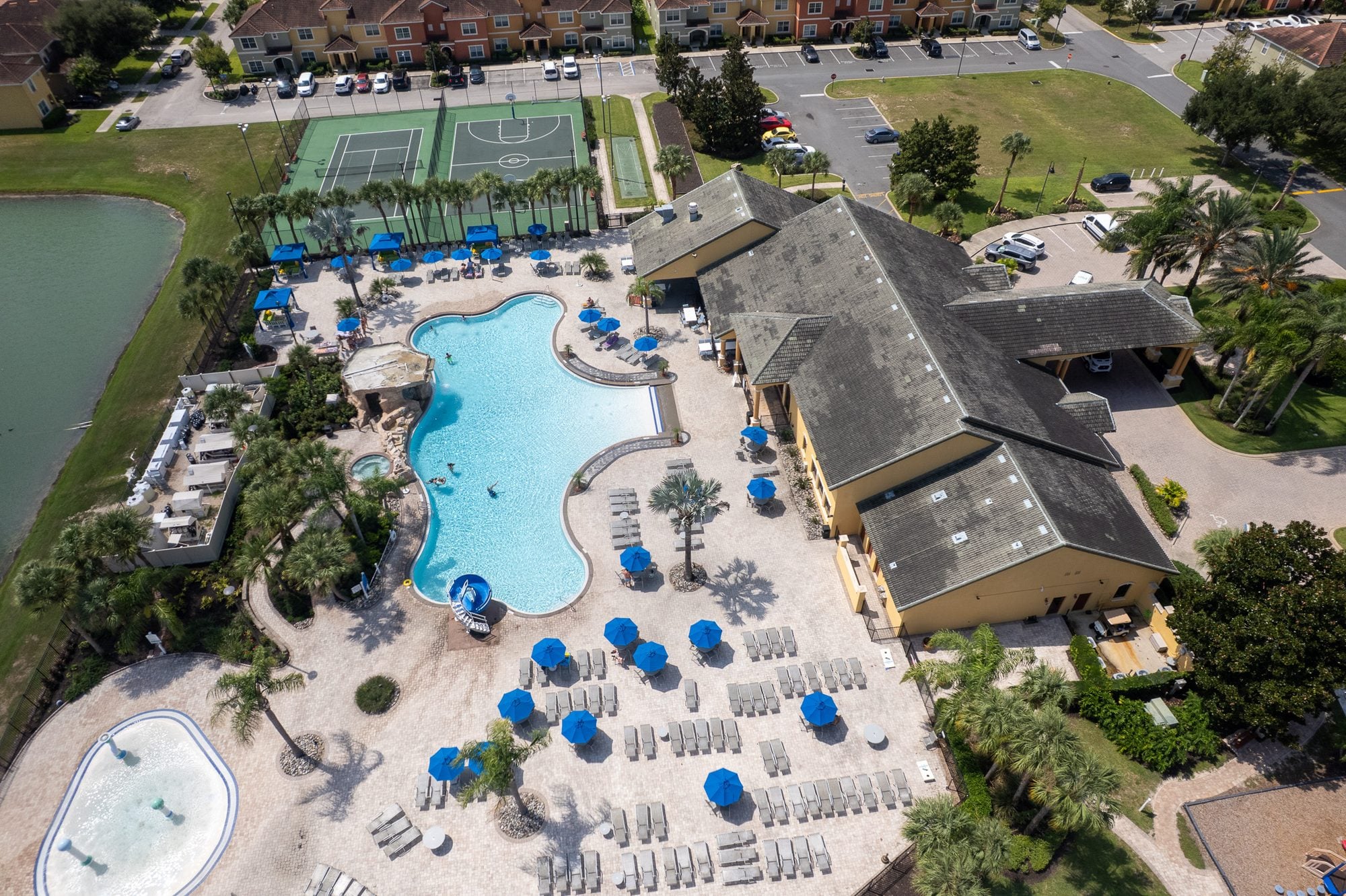 Paradise Palms Resort resort community, aerial view