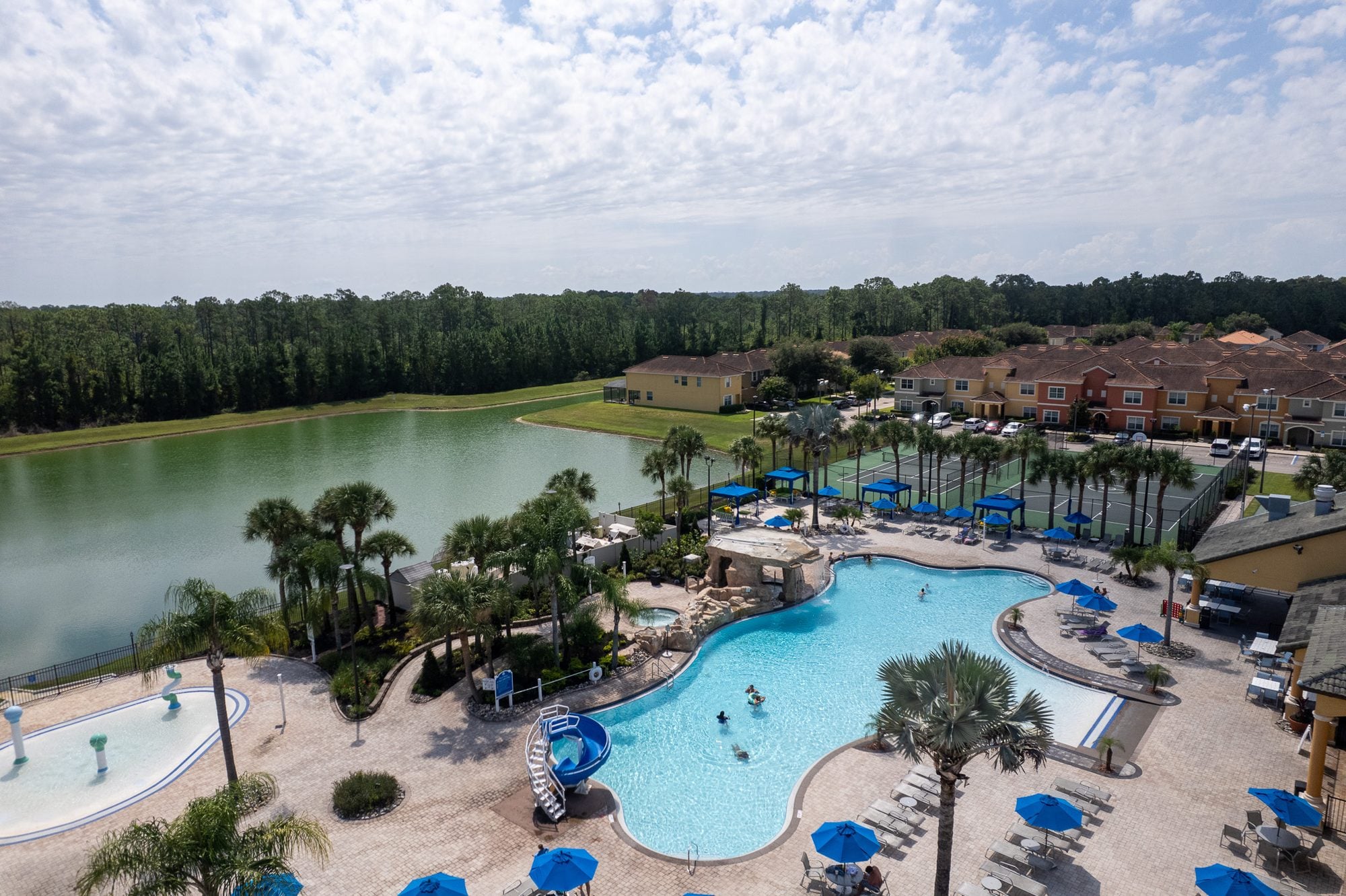 Paradise Palms Resort resort community, aerial view