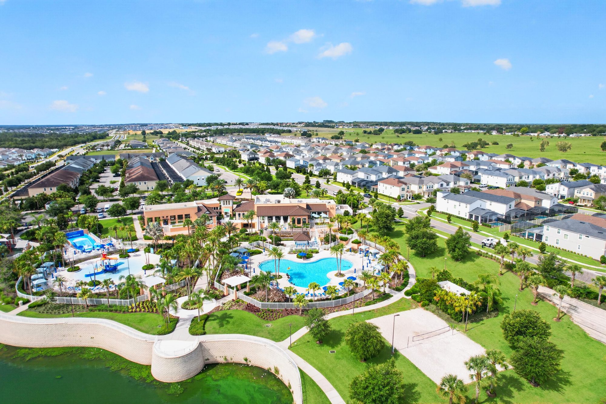 Solara Resort resort community, aerial view