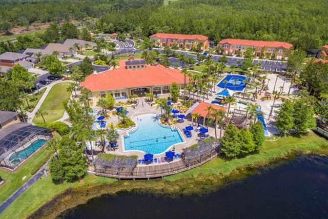 Heroes & Wizards Villa, Included are The lakeside Terra Verde Resort clubhouse and amenities, with large heated swimming pool, hot tub, tiki bar and grill, fitness center, playground, basketball court, sauna, and more!