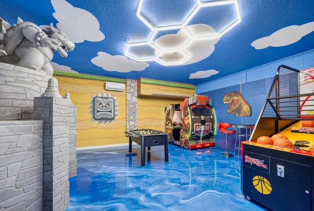 Adventure Kingdom Estate, Game Room Arcade Wall