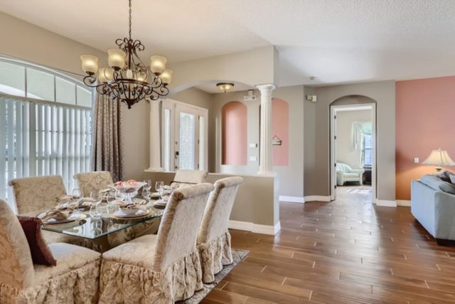 The Marvel Mansion, Dining Room and living room 2 with large smart tv