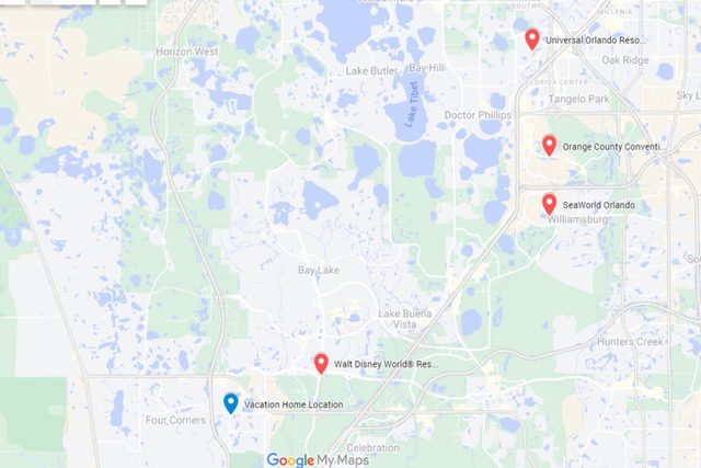 The Marvel Mansion, Location of the home to Orlando Theme Parks