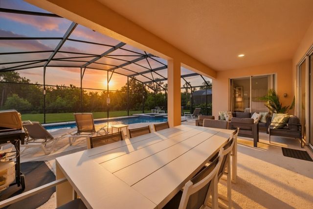 The Playtime Universe, La Isla Outdoor Dining Sunset