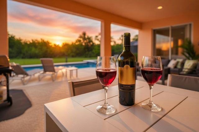 The Playtime Universe, La Isla Patio Wine Sunset